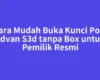Cara Mudah Buka Kunci Pola Advan S3d tanpa Box untuk Pemilik Resmi