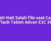 Hati Hati Salah File saat Cara Flash Tablet Advan E1C 3G